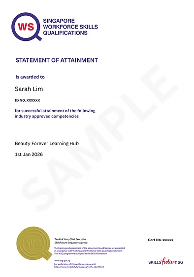 WSQ cert sample